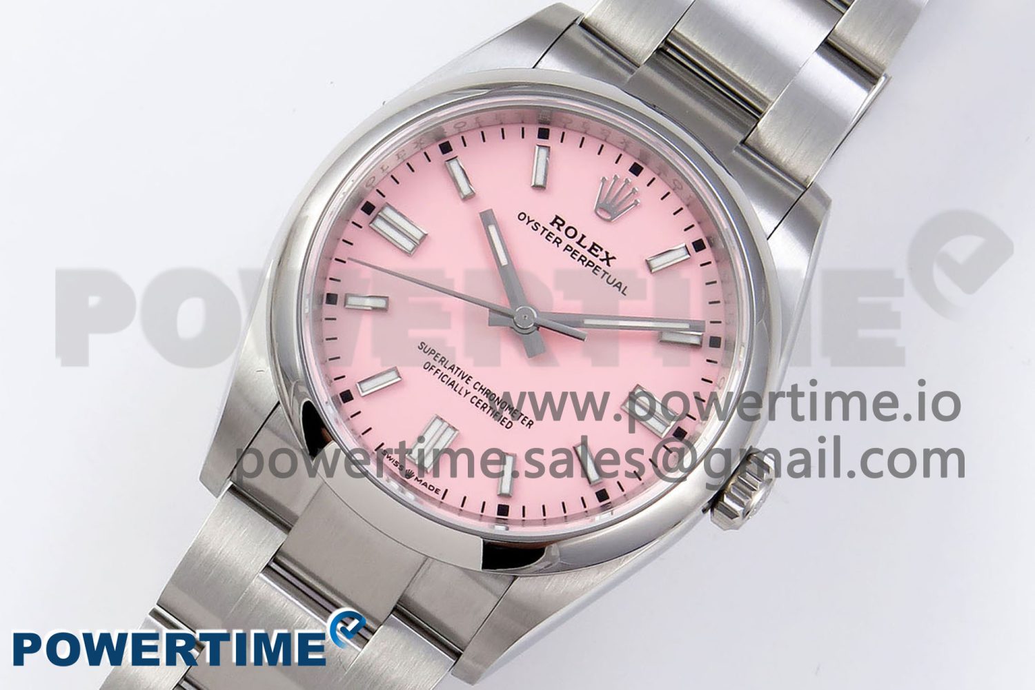 OYSTER PERPETUAL 126000 36MM VSF 1:1 BEST EDITION 904L STEEL PINK DIAL VS3235 - Image 2