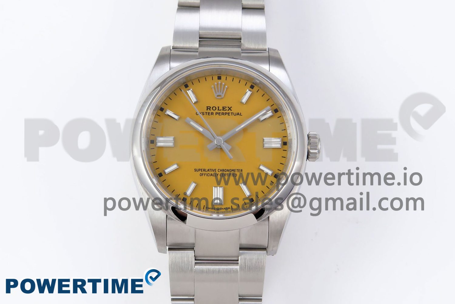OYSTER PERPETUAL 126000 36MM VSF 1:1 BEST EDITION 904L STEEL YELLOW DIAL VS3235 - Image 1