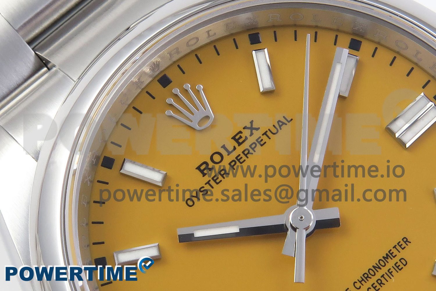 OYSTER PERPETUAL 126000 36MM VSF 1:1 BEST EDITION 904L STEEL YELLOW DIAL VS3235 - Image 4