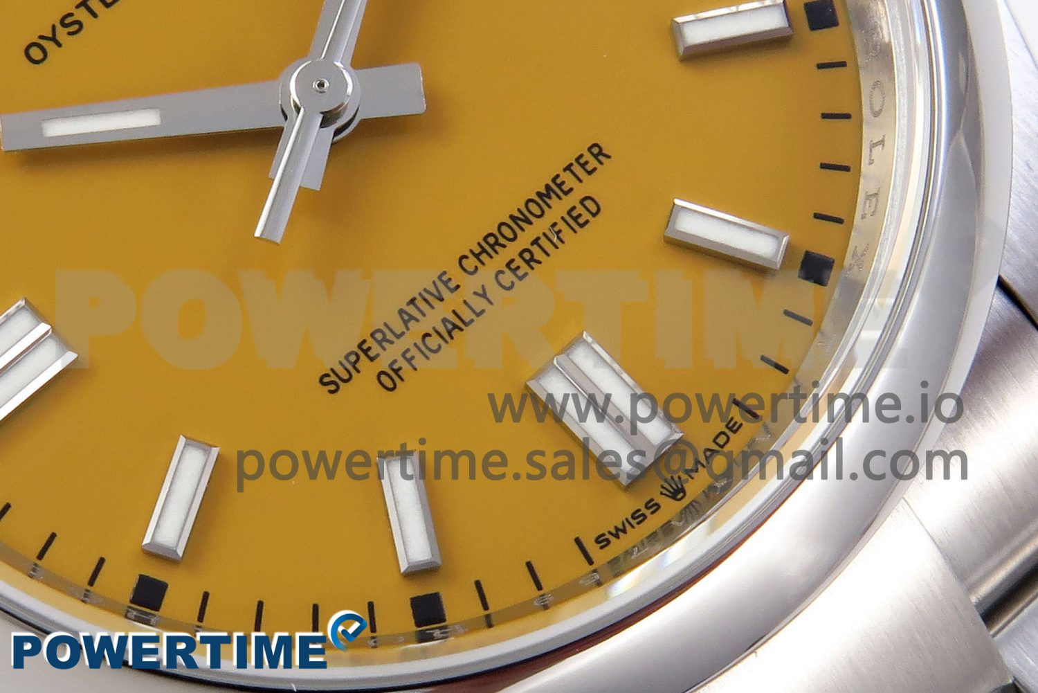 OYSTER PERPETUAL 126000 36MM VSF 1:1 BEST EDITION 904L STEEL YELLOW DIAL VS3235 - Image 5