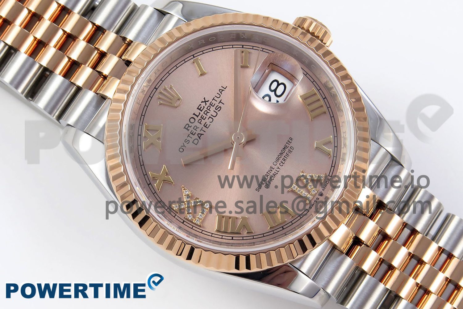 DATEJUST 36 SS/RG 126231 VSF 1:1 BEST EDITION 904L STEEL RG DIAL ON JUBILEE BRACELET VS3235 - Image 3