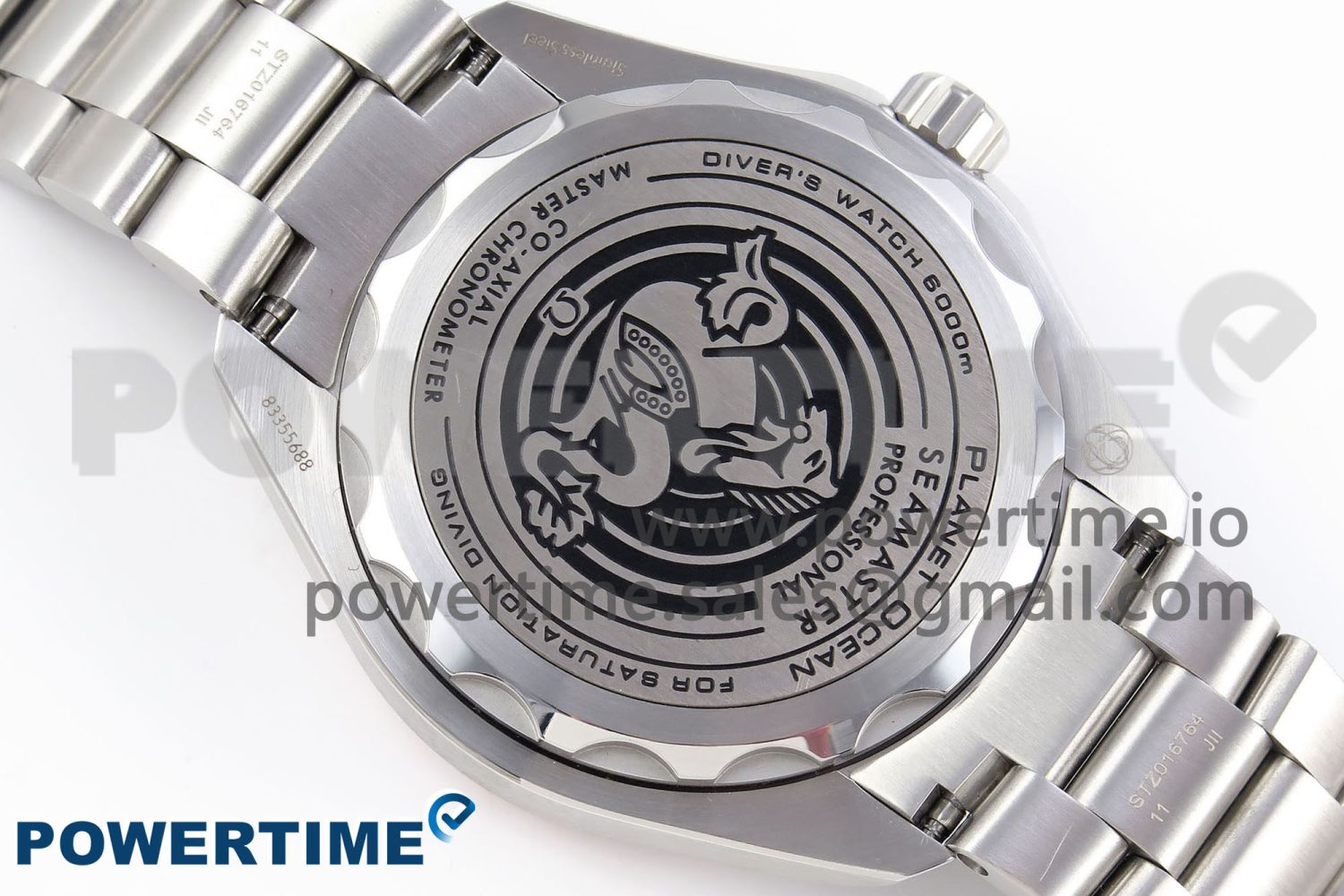 SEAMASTER 6000M ULTRA DEEP SS VSF 1:1 BEST EDITION BROWN DIAL ORANGE BEZEL ON SS BRACELET A8912 SUPER CLONE - Image 8