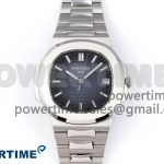 NAUTILUS 5811/1G PPF 1:1 BEST EDITION BLUE TEXTURED DIAL ON SS BRACELET 330CS