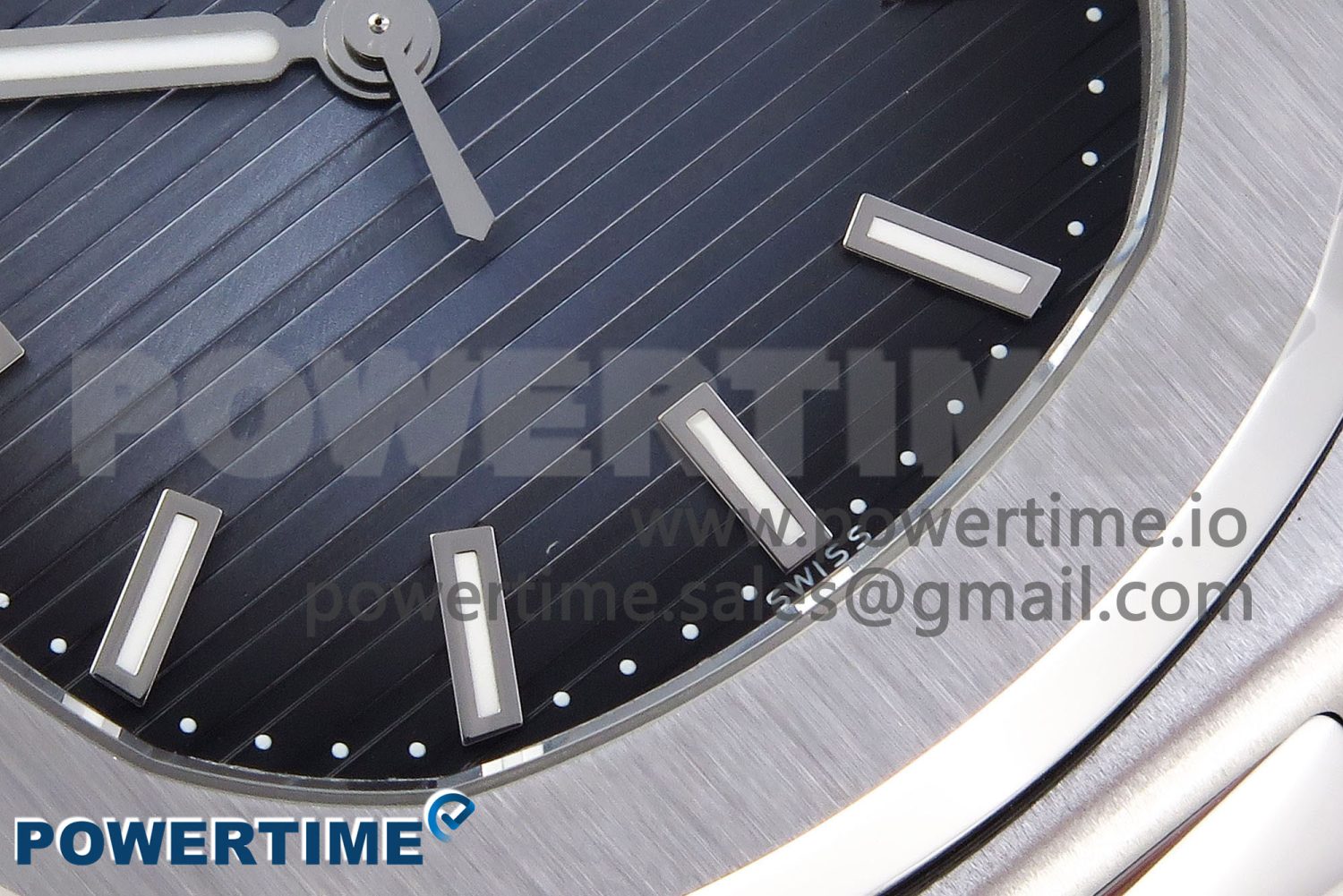 NAUTILUS 5811/1G PPF 1:1 BEST EDITION BLUE TEXTURED DIAL ON SS BRACELET 330CS - Image 5