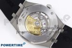ROYAL OAK 41MM 15400 SS APSF 1:1 BEST EDITION GRAY TEXTURED DIAL ON BLACK RUBBER STRAP SA3120 SUPER CLONE V3 - Image 8