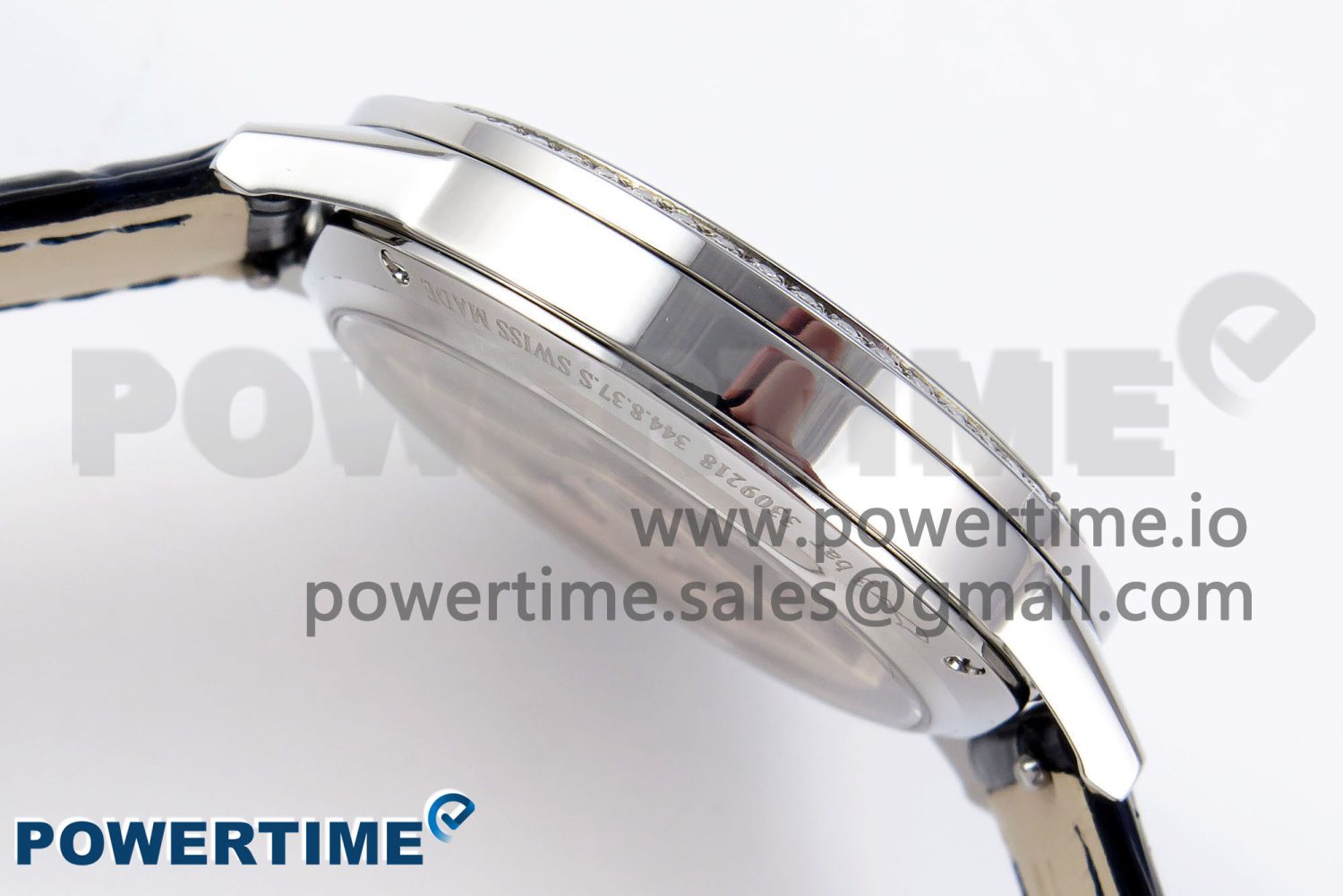 RENDEZ-VOUS NIGHT & DAY SS APSF 1:1 BEST EDITION BLUE TEXTURED DIAL DIAMONDS BEZEL ON BLUE LEATHER STRAP SA898 - Image 7
