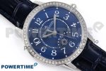 RENDEZ-VOUS NIGHT & DAY SS APSF 1:1 BEST EDITION BLUE TEXTURED DIAL DIAMONDS BEZEL ON BLUE LEATHER STRAP SA898 - Image 3