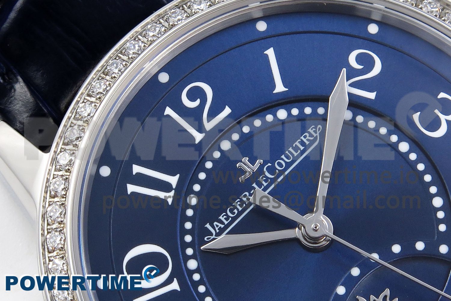 RENDEZ-VOUS NIGHT & DAY SS APSF 1:1 BEST EDITION BLUE TEXTURED DIAL DIAMONDS BEZEL ON BLUE LEATHER STRAP SA898 - Image 4