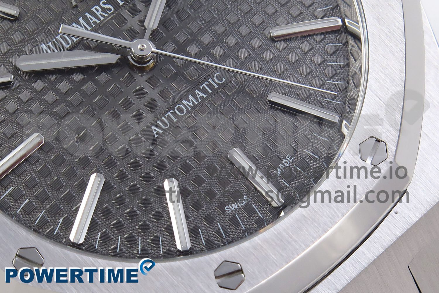 ROYAL OAK 41MM 15400 SS APSF 1:1 BEST EDITION GRAY TEXTURED DIAL ON BLACK RUBBER STRAP SA3120 SUPER CLONE V3 - Image 5