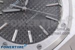 ROYAL OAK 41MM 15400 SS APSF 1:1 BEST EDITION GRAY TEXTURED DIAL ON BLACK RUBBER STRAP SA3120 SUPER CLONE V3 - Image 5