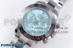 DAYTONA 116506 QF 1:1 BEST EDITION ICE BLUE DIAL CRYSTAL MARKERS ON SS BRACELET SH4130 V3 (GAIN WEIGHT) - Image 2