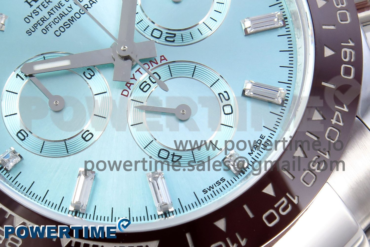 DAYTONA 116506 QF 1:1 BEST EDITION ICE BLUE DIAL CRYSTAL MARKERS ON SS BRACELET SH4130 V3 (GAIN WEIGHT) - Image 5