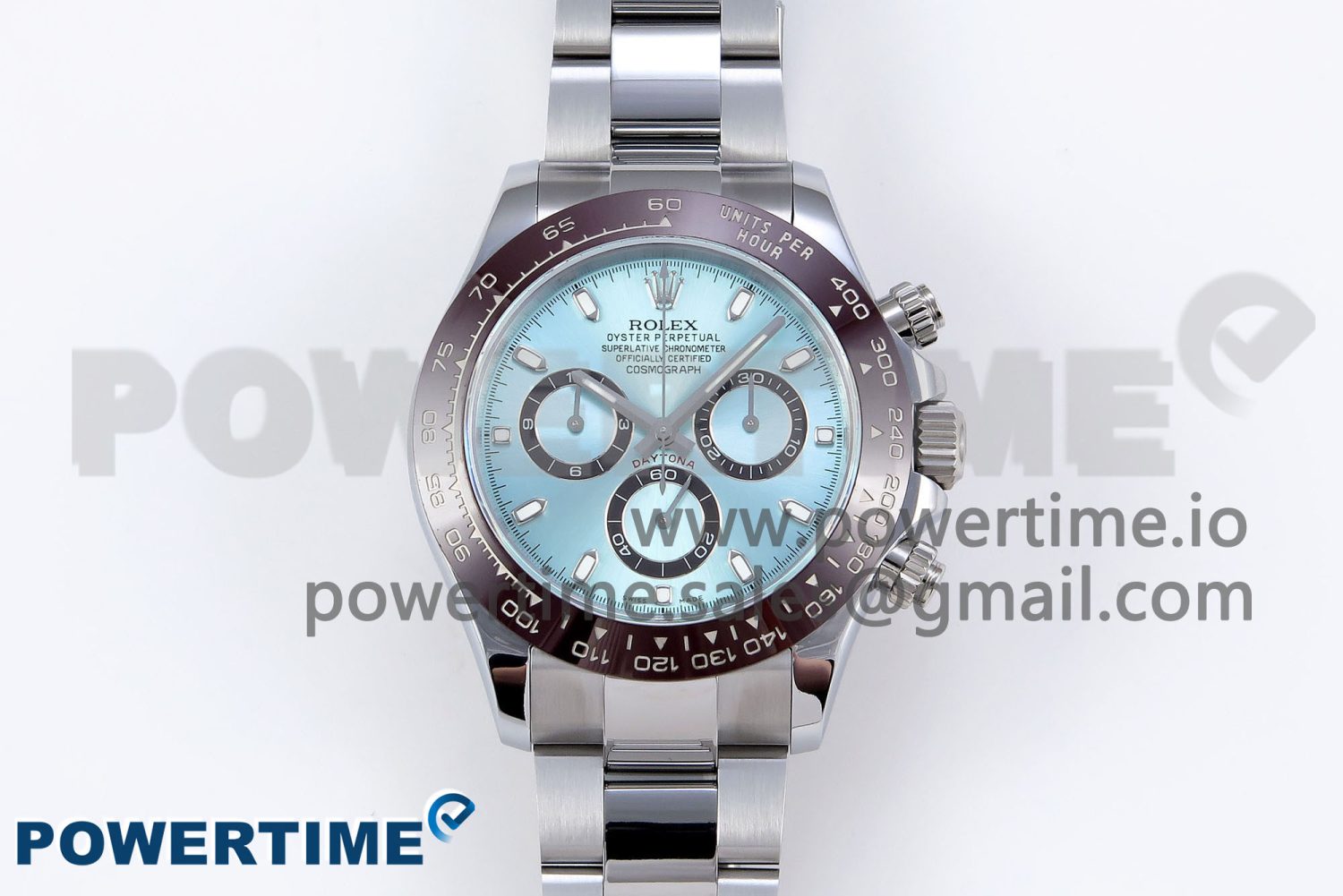 DAYTONA 116506 QF 1:1 BEST EDITION ICE BLUE DIAL LUME MARKERS ON SS BRACELET SH4130 V3 (GAIN WEIGHT) - Image 1