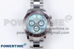 DAYTONA 116506 QF 1:1 BEST EDITION ICE BLUE DIAL LUME MARKERS ON SS BRACELET SH4130 V3 (GAIN WEIGHT)