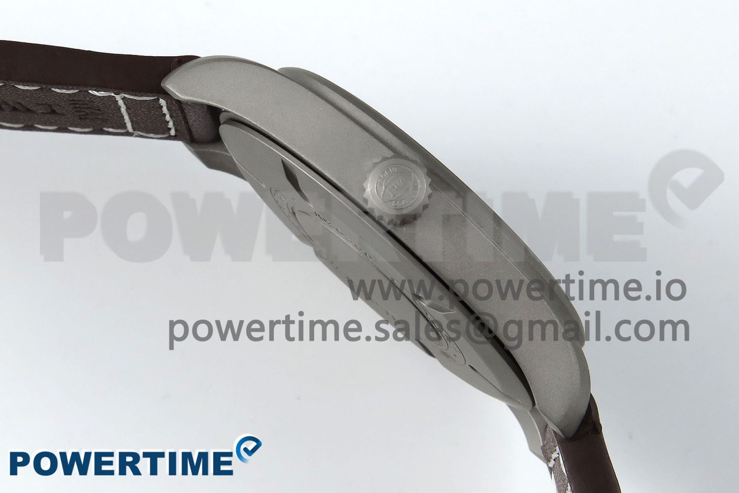 Pilot Mark XVIII Titanium BLSF 1:1 Best Edition Black Dial on Brown Leather Strap MIYOTA 9015 - Image 6