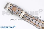 Lady Royal Oak 33mm 67651 SS/RG ZF 1:1 Best Edition White Textured Dial on SS/RG Bracelet RONDA Quartz - Image 12