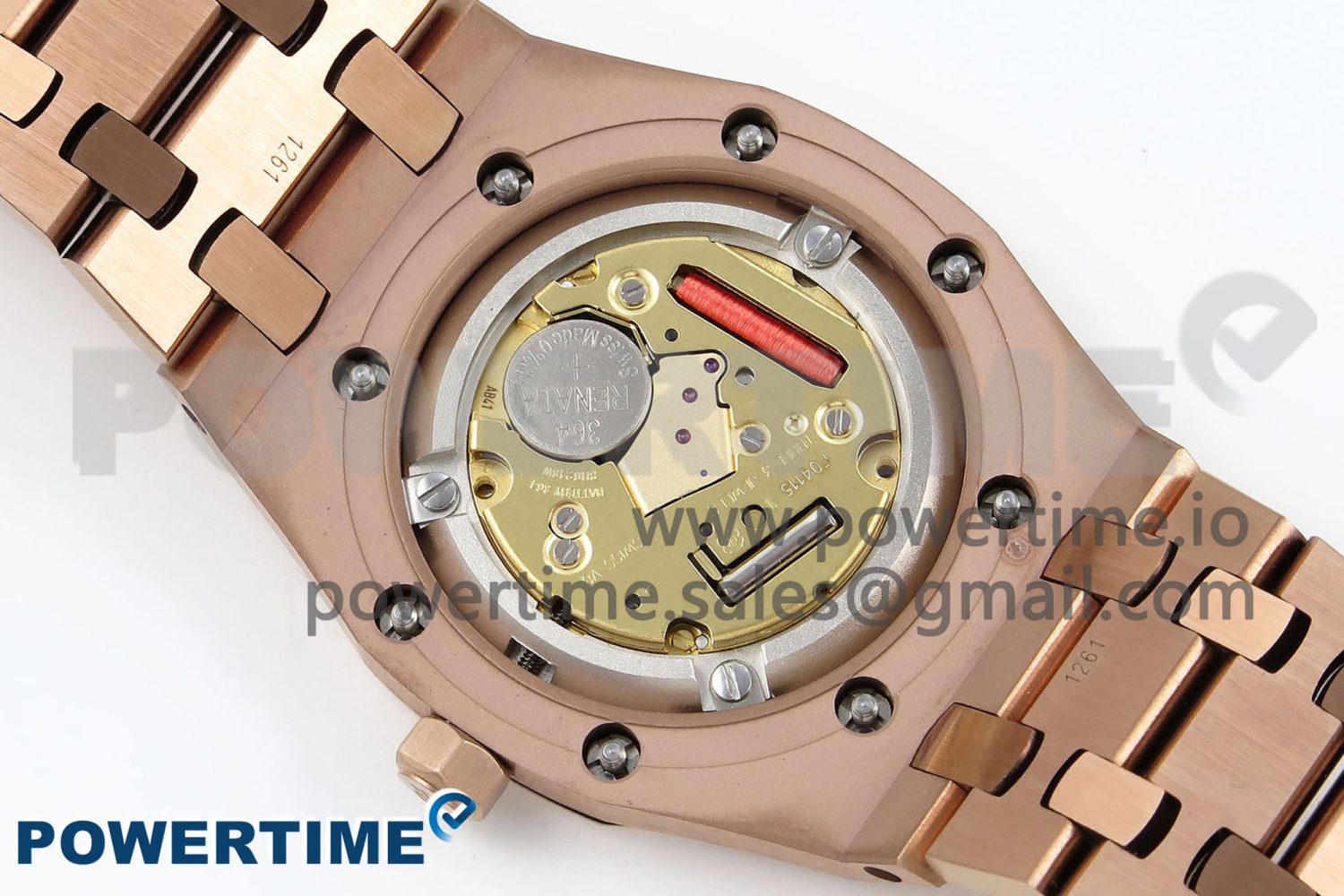 Lady Royal Oak 33mm 67651 RG ZF 1:1 Best Edition Blue Textured Dial on RG Bracelet RONDA Quartz - Image 9