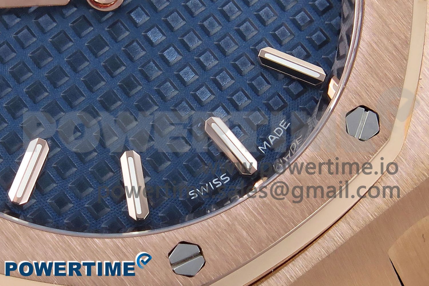 Lady Royal Oak 33mm 67651 RG ZF 1:1 Best Edition Blue Textured Dial on RG Bracelet RONDA Quartz - Image 5