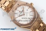 Lady Royal Oak 33mm 67651 RG ZF 1:1 Best Edition White Textured Dial on RG Bracelet RONDA Quartz - Image 3