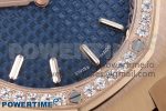 Lady Royal Oak 33mm 67651 Diamonds Bezel RG ZF 1:1 Best Edition Blue Textured Dial on RG Bracelet RONDA Quartz - Image 5