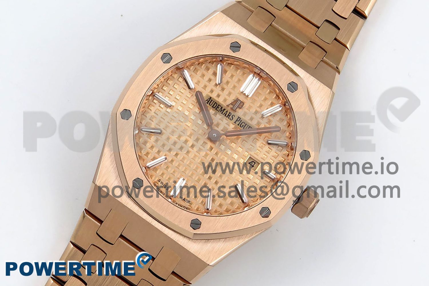 Lady Royal Oak 33mm 67651 RG ZF 1:1 Best Edition RG Textured Dial on RG Bracelet RONDA Quartz - Image 2