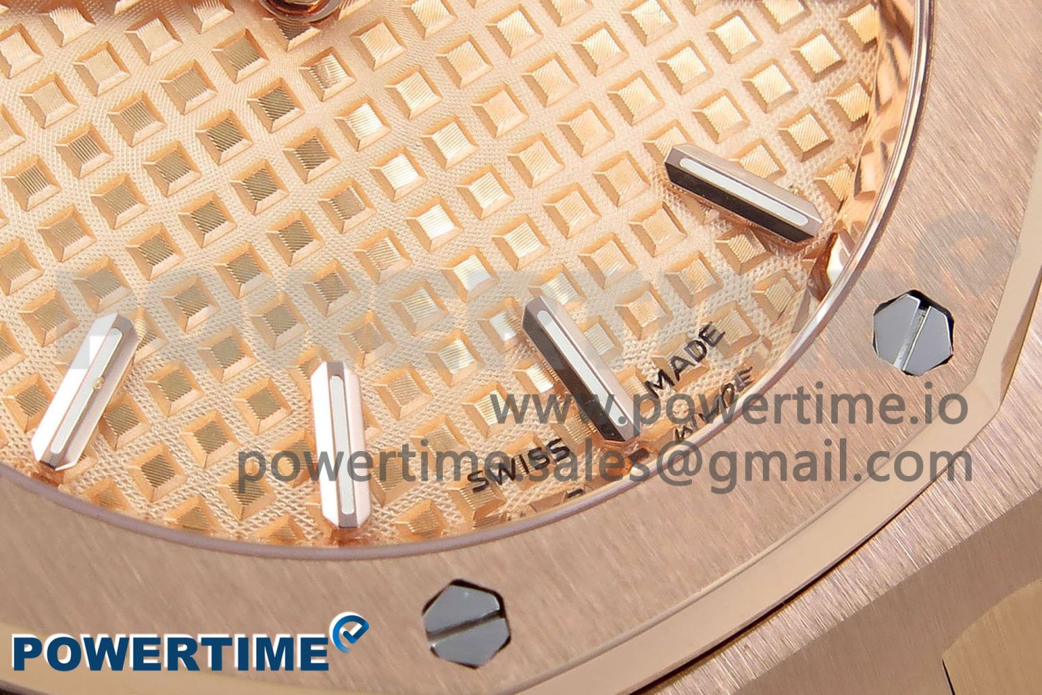 Lady Royal Oak 33mm 67651 RG ZF 1:1 Best Edition RG Textured Dial on RG Bracelet RONDA Quartz - Image 5