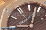 Lady Royal Oak 33mm 67651 RG ZF 1:1 Best Edition Brown Textured Dial on RG Bracelet RONDA Quartz - Image 4