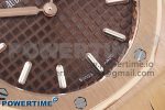 Lady Royal Oak 33mm 67651 RG ZF 1:1 Best Edition Brown Textured Dial on RG Bracelet RONDA Quartz - Image 5