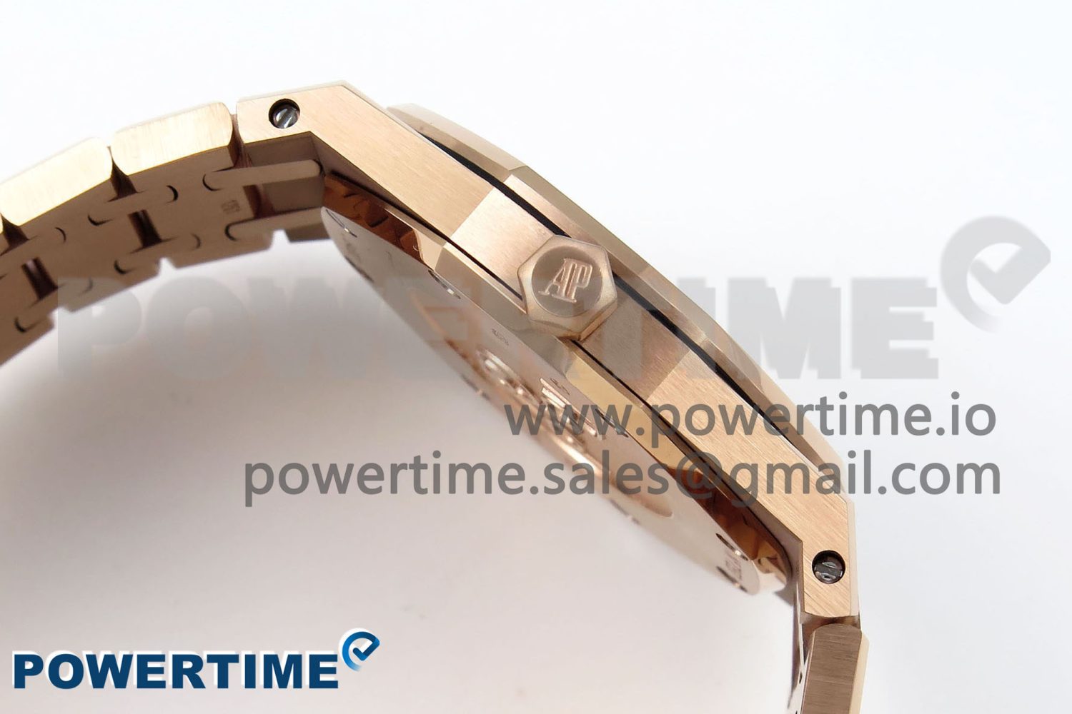 Lady Royal Oak 33mm 67651 RG ZF 1:1 Best Edition Blue Textured Dial on RG Bracelet RONDA Quartz - Image 6