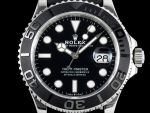 YACHT-MASTER 42MM 226659 VSF 1:1 BEST EDITION 3D BLACK CERAMIC BEZEL ON BLACK RUBBER STRAP VS3235 - Image 2