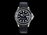 YACHT-MASTER 42MM 226659 VSF 1:1 BEST EDITION 3D BLACK CERAMIC BEZEL ON BLACK RUBBER STRAP VS3235