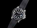 YACHT-MASTER 42MM 226659 VSF 1:1 BEST EDITION 3D BLACK CERAMIC BEZEL ON BLACK RUBBER STRAP VS3235 - Image 3