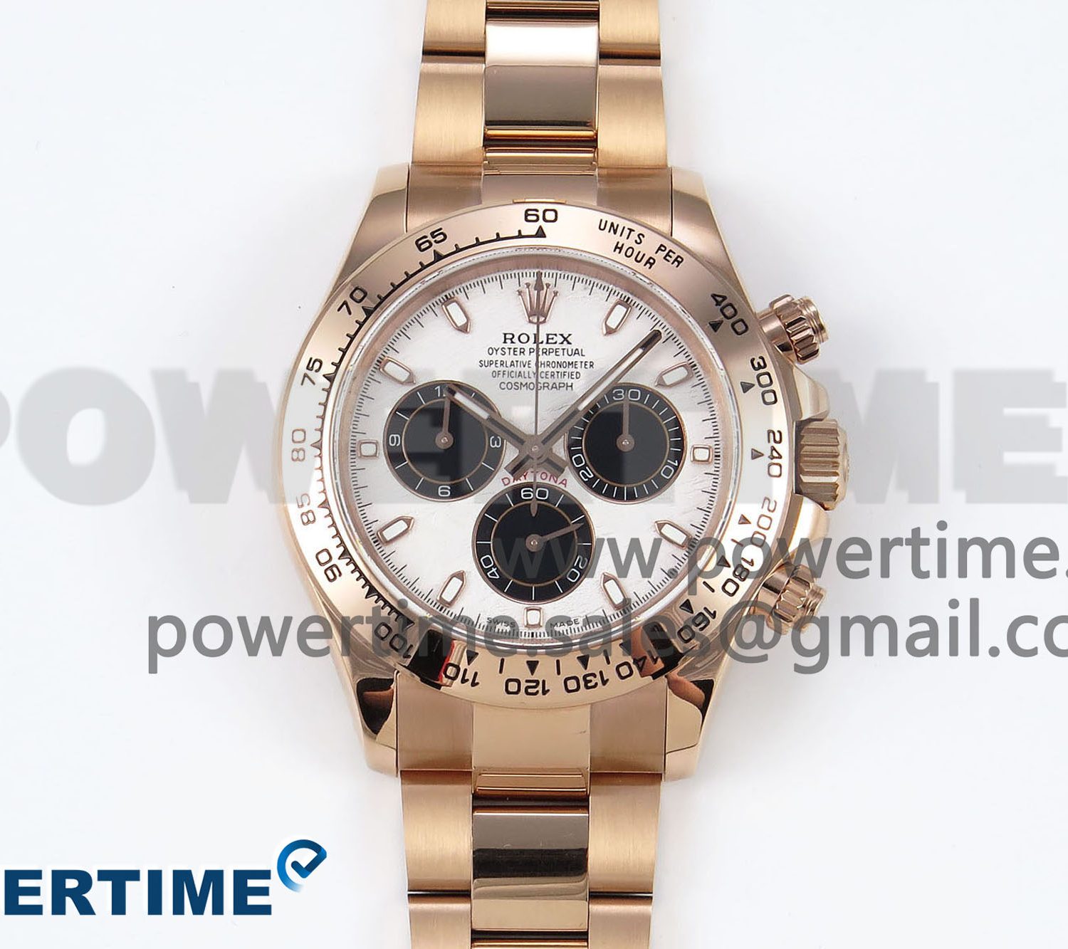 Daytona 116505 QF 1:1 Best Edition Meteorite Dial on RG Bracelet SH4130 V3 (Gain Weight)