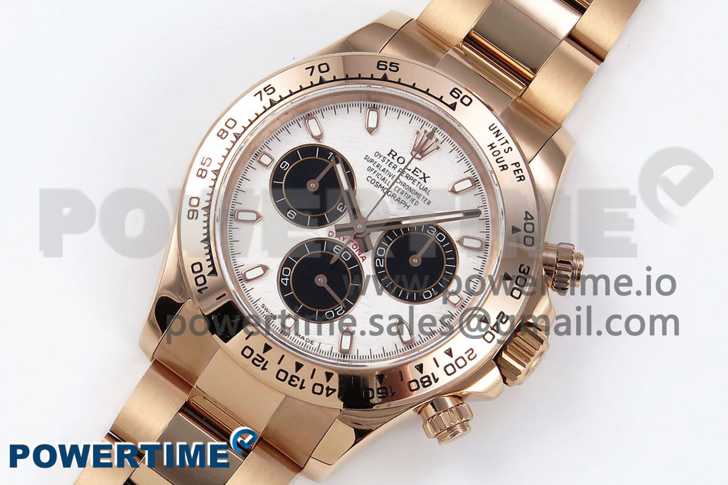 Daytona 116505 QF 1:1 Best Edition Meteorite Dial on RG Bracelet SH4130 V3 (Gain Weight) - Image 2