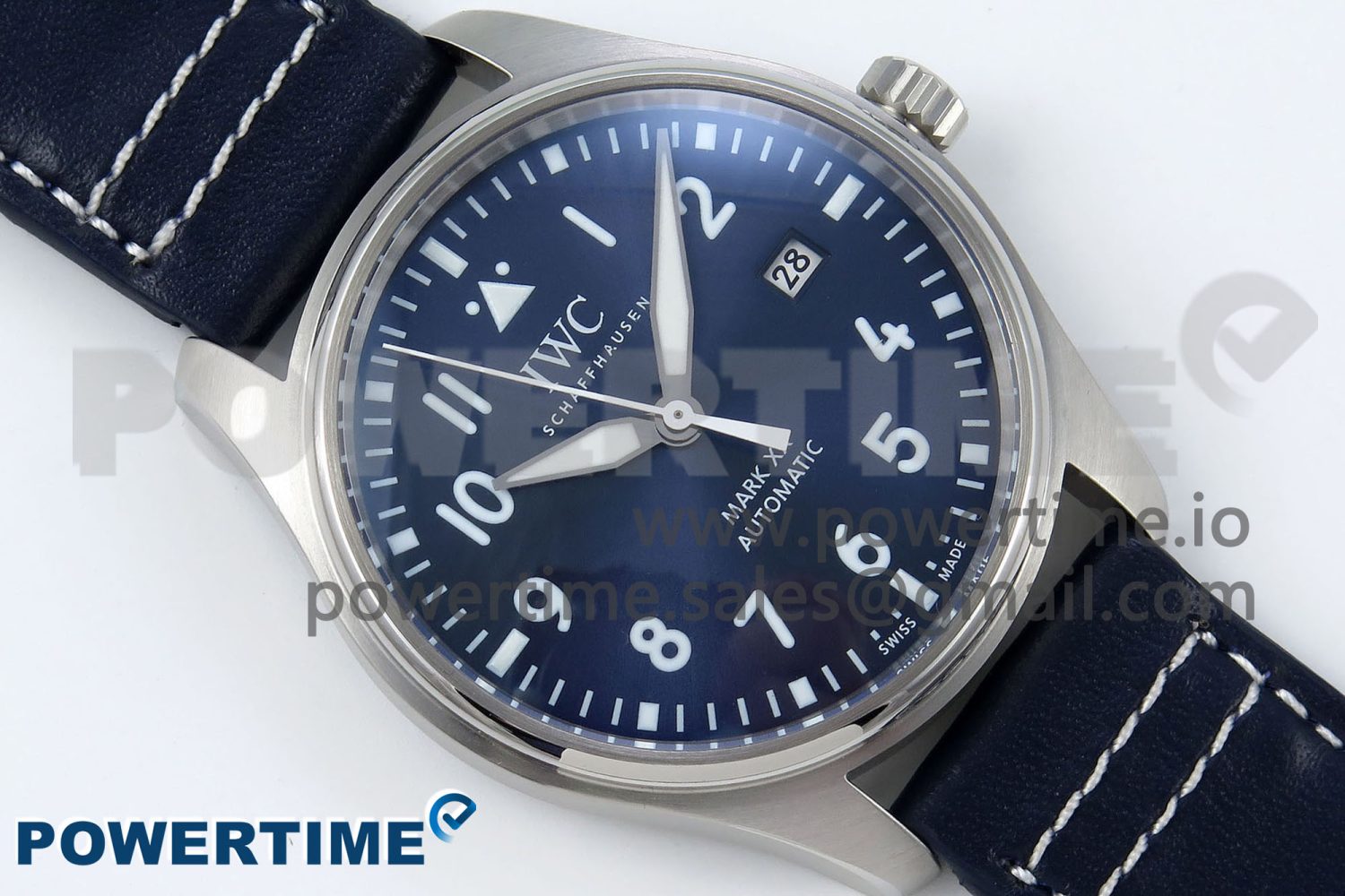 Pilot Mark XX BLSF 1:1 Best Edition Blue Dial on Blue Leather Strap MIYOTA 9015 - Image 3