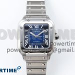 Santos de Cartier 40mm BVF 1:1 Best Edition Blue Dial on SS SmartLinks Bracelet MIYOTA 9015