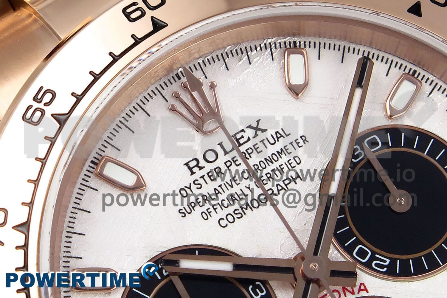 Daytona 116505 QF 1:1 Best Edition Meteorite Dial on RG Bracelet SH4130 V3 (Gain Weight) - Image 4