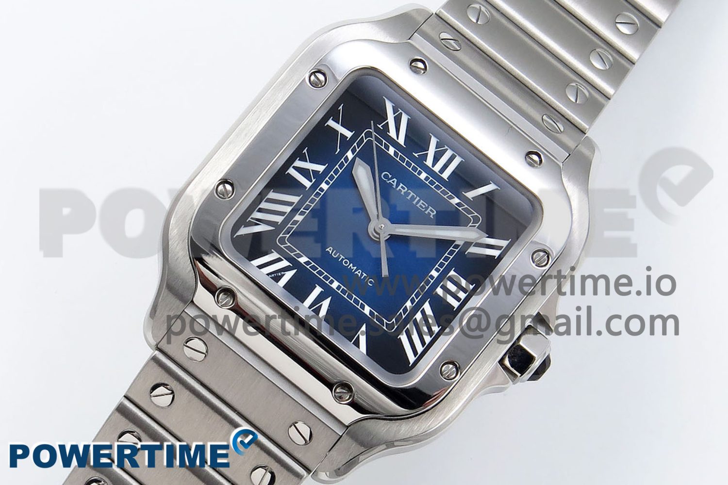 Santos de Cartier 40mm BVF 1:1 Best Edition Blue Dial on SS SmartLinks Bracelet MIYOTA 9015 - Image 2