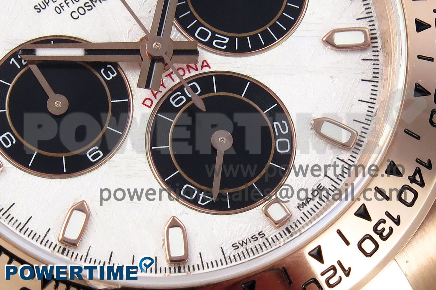 Daytona 116505 QF 1:1 Best Edition Meteorite Dial on RG Bracelet SH4130 V3 (Gain Weight) - Image 5