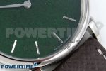 Saxonia Thin SS F8F Edition Green Dial on Brown Leather Strap A23J - Image 5