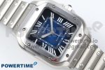 Santos de Cartier 40mm BVF 1:1 Best Edition Blue Dial on SS SmartLinks Bracelet MIYOTA 9015 - Image 3