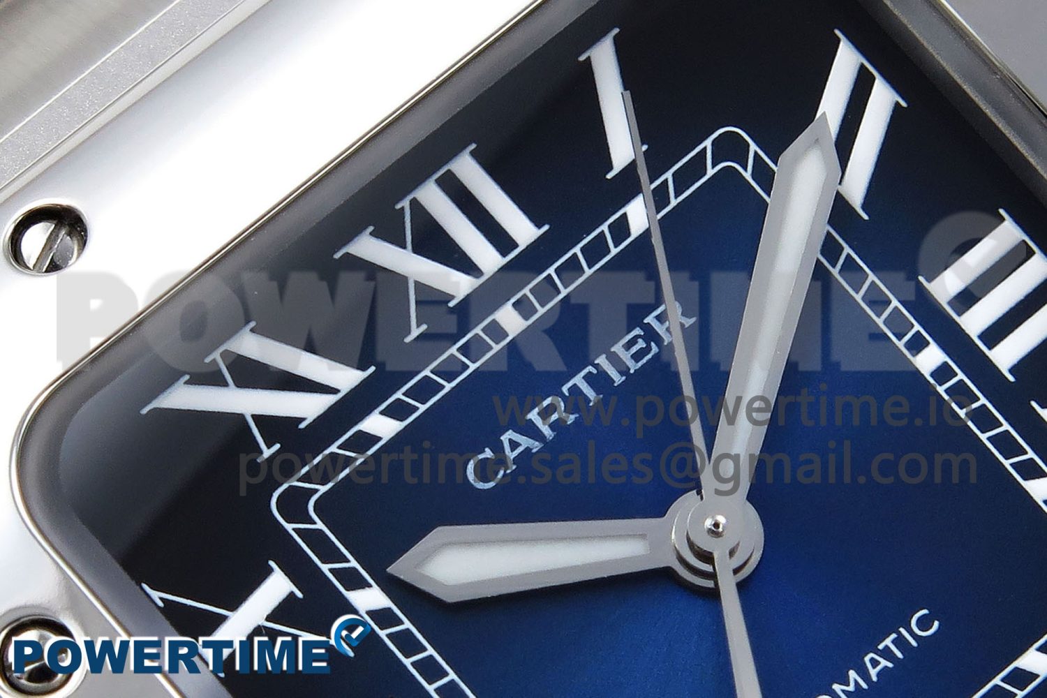 Santos de Cartier 40mm BVF 1:1 Best Edition Blue Dial on SS SmartLinks Bracelet MIYOTA 9015 - Image 4