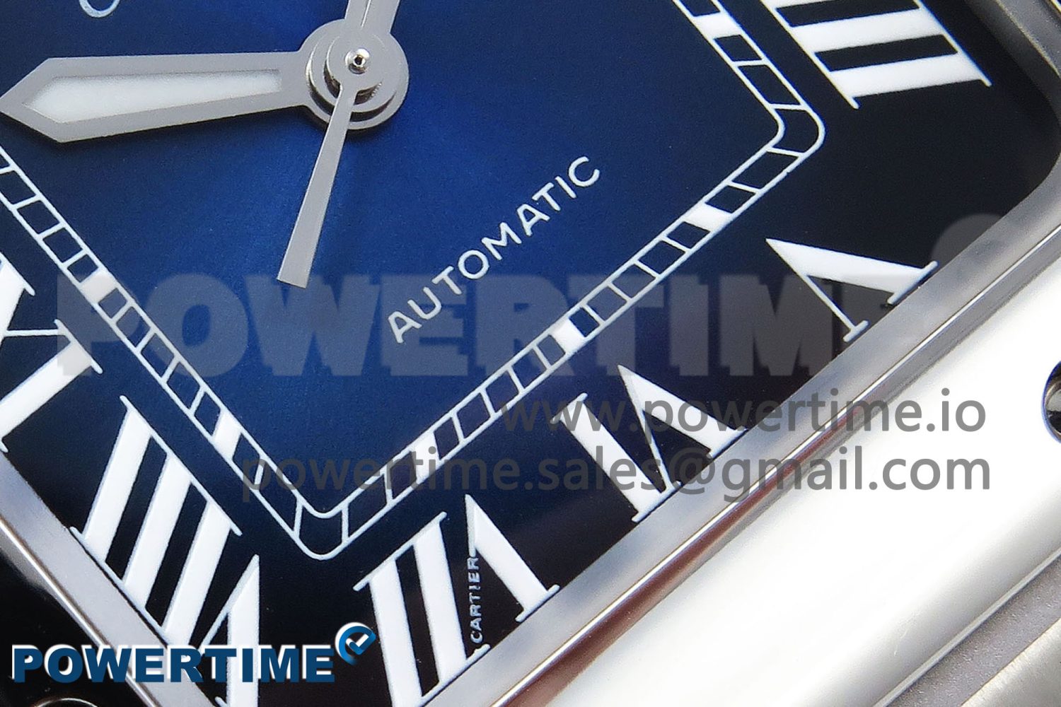 Santos de Cartier 40mm BVF 1:1 Best Edition Blue Dial on SS SmartLinks Bracelet MIYOTA 9015 - Image 5