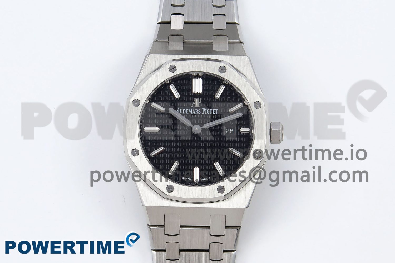 Lady Royal Oak 33mm 67651 SS ZF 1:1 Best Edition Black Textured Dial on SS Bracelet RONDA Quartz - Image 1