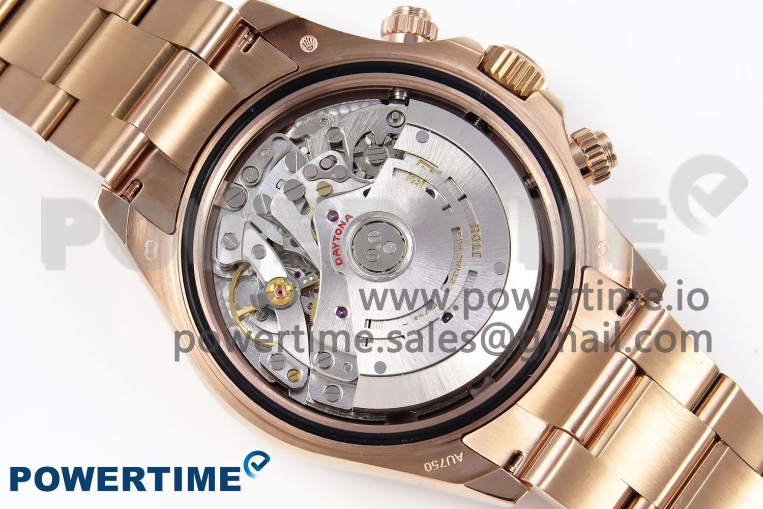 Daytona 116505 QF 1:1 Best Edition White Dial on RG Bracelet SH4130 V3 (Gain Weight) - Image 9