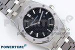Lady Royal Oak 33mm 67651 SS ZF 1:1 Best Edition Black Textured Dial on SS Bracelet RONDA Quartz - Image 3
