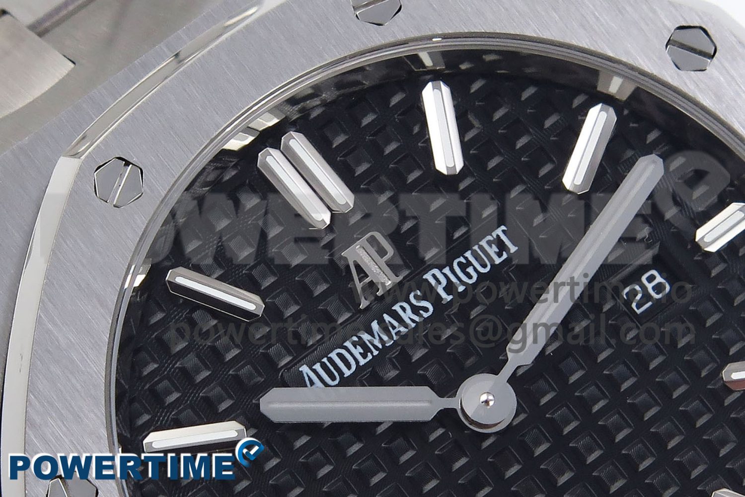 Lady Royal Oak 33mm 67651 SS ZF 1:1 Best Edition Black Textured Dial on SS Bracelet RONDA Quartz - Image 4