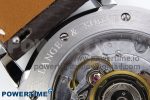 Saxonia Thin SS F8F Edition Green Dial on Brown Leather Strap A23J - Image 10