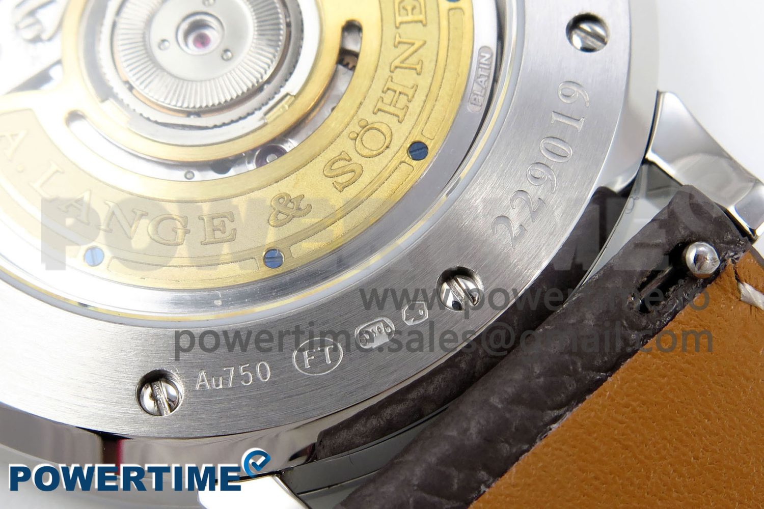 Saxonia Thin SS F8F Edition Green Dial on Brown Leather Strap A23J - Image 11