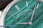 Saxonia Thin SS F8F Edition Green Textured Dial on Brown Leather Strap A23J - Image 4